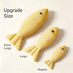 Linen Fish Cat Toy