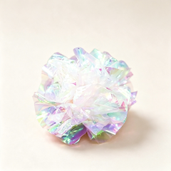 Iridescent Crinkle Mylar Cat Ball Toy