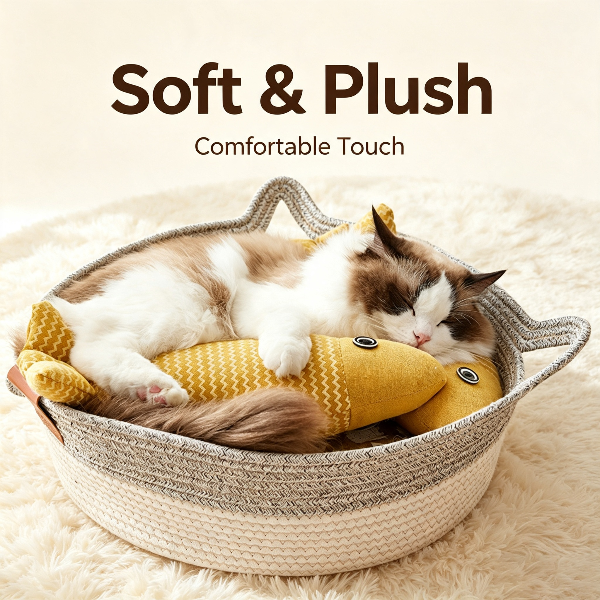 Linen Fish Cat Toy