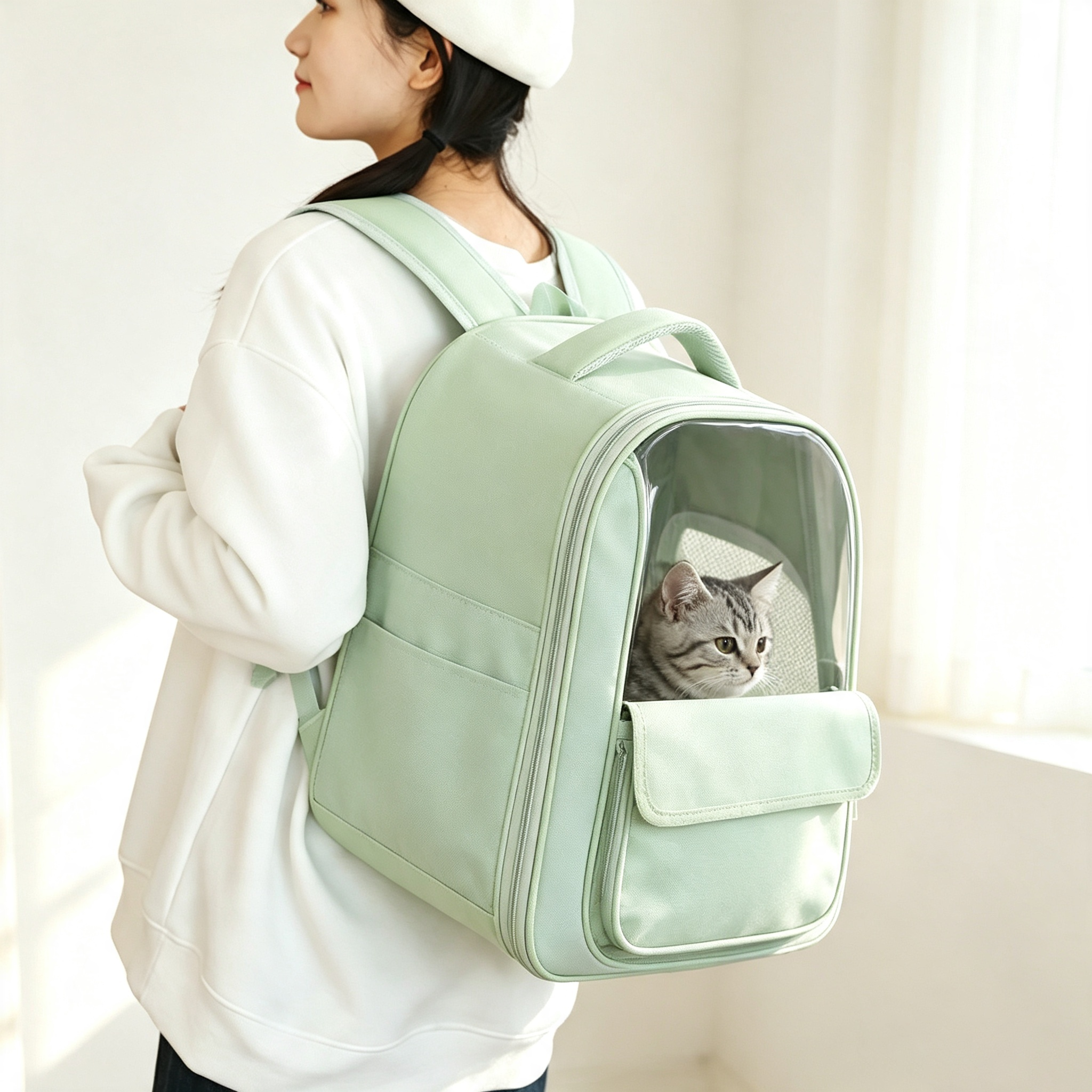 Transparent Cat Backpack Carrier